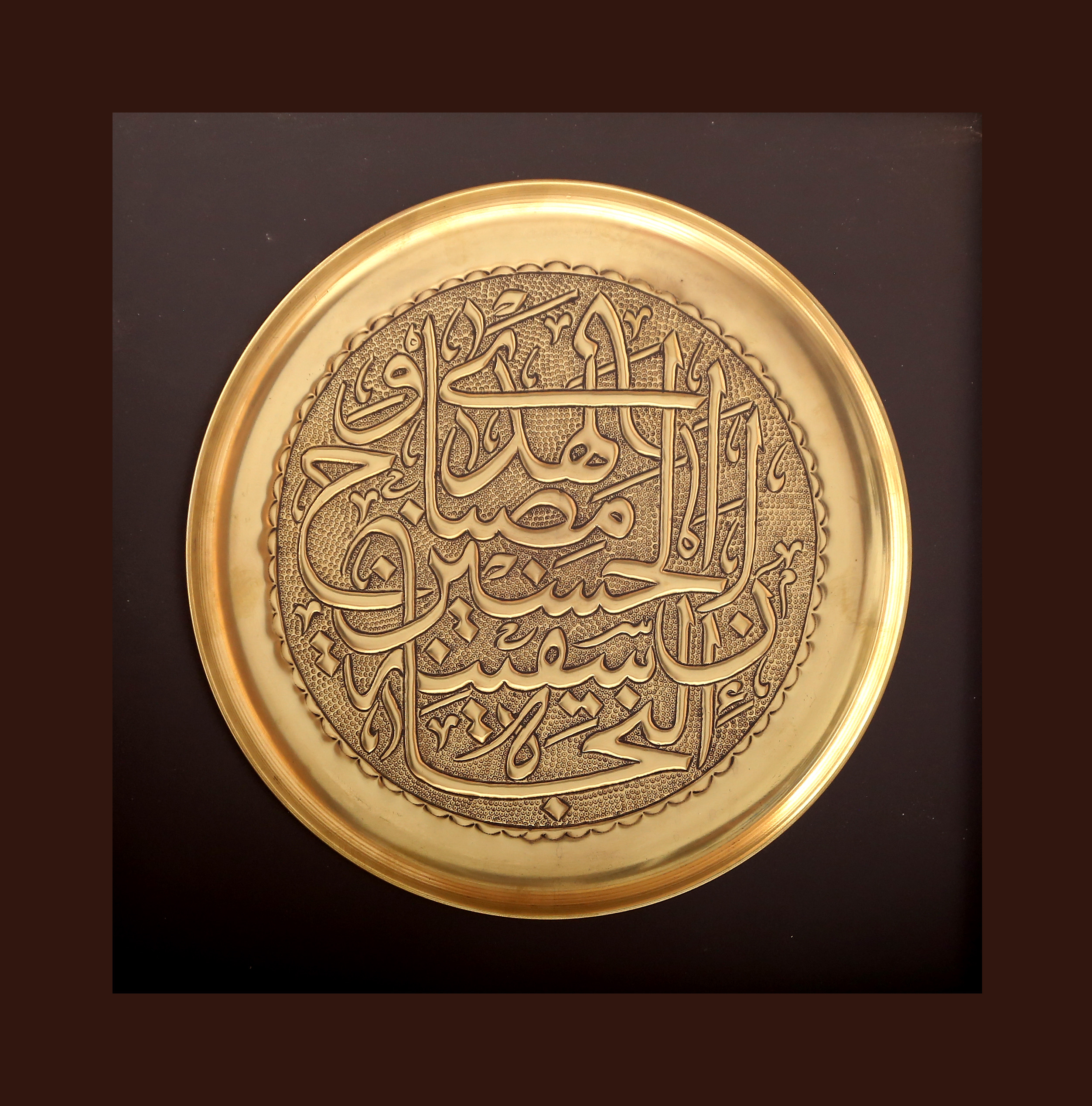 تابلوی قلمزنی ان‌الحسین ۴۰*۴۰
